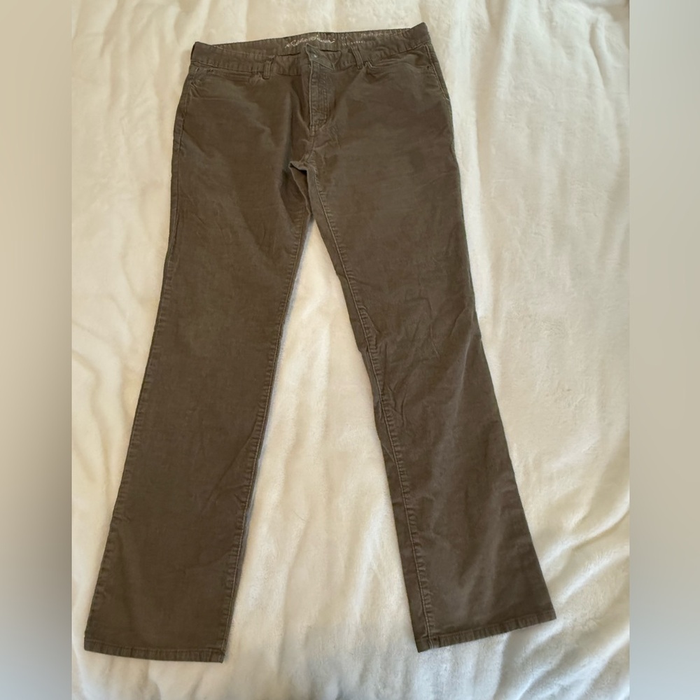 Eddie Bauer Brown Corduroy Straight Pants